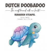 Dutch Doobadoo - Rubberen stempel - Turtle Family