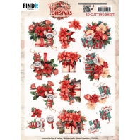 Yvonne Creations - Floral Christmas - 3D knipvel - Floral Presents