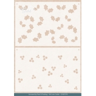 Card Deco Mixed Media Stencil - Floral Holly Pattern