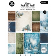 Studio Light Winter Wonderland A4 Christmas Designer  Paper Pad