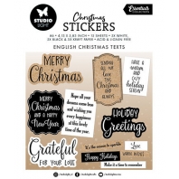 Studio Light Christmas Stickers - Englisch Christmas Texts