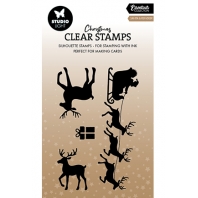 Studio Light Christmas Clear stamps - Santa & Reindeer