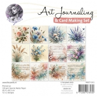 Art Journaling & Card Making Set - Vlinders,elfjes en muziek  20,3x20,3cm