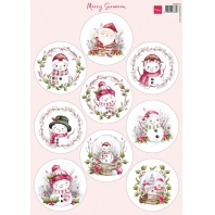 Marianne Design - knipvel Merry Snowmen