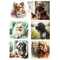 Jalekro - knipvel A4 Friends for Life - lovely dogs 2