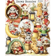 Creative Art - Cut Outs - Snowy Bunnies - 23 stuks 