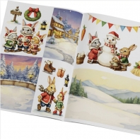 Creative Art - Art Journaling & Card Making Snowy Bunnies