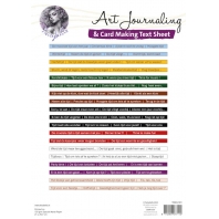 Art Journaling & Card Making Text Sheet