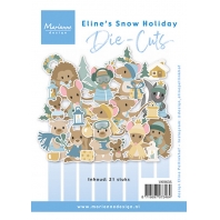 Marianne Design Die-cuts - Elineâ€™s Snow Holliday ( 21 stuks ) 