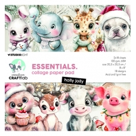 Studio Light - Essentials collage paper pad - Holly Jolly