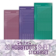 Berries Beauties -  Pastel Purple Christmas - stickerset 3D Hobbydots Sheet