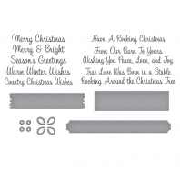 Spellbinders - Betterpress Country Christmas Banner & Sentiments