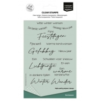 Vaessen Creative - Clearstamps - Kerstwensen