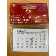 Docrafts - Create Christmas - 2026 calendar tabs
