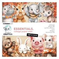 Studio Light- Essentials collage paper pad - Fall in Love