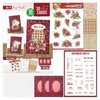 Precious Marieke - Merry and Bright - 3D velvet cards nr 14