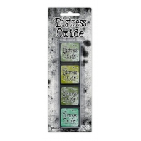 Tim Holtz Distress Mini Oxide Ink Pads #3 ( Bundled sage, crushed olive, peeled paint,cracked pistac