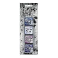 Tim Holtz Distress Mini Oxide Ink Pads #5 ( prize ribbon, shaded lilac,seedles preserves, villainous
