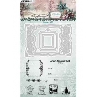 Studio Light - Christmas Blush Stamp & Cutting Dies Snowy ATC