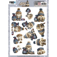 Berries Beauties - 3D Push Out - Gnome Hollidays - Navy