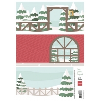 Marianne Design knipvel Mery Christmas Backgrounds