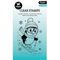 Studio Light - Clear Stamp Essentials - Skiing Penguin