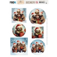 Berries Beauties - Scenery Christmas Sloth