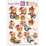 Creative Cut Outs - Sweet Little Mouse 03