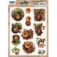 Berries Beauties - Steampunk - 3D Knipvel Plants