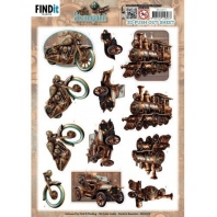 Berries Beauties - Steampunk - 3D Push Out -  Vehicles