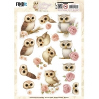 Berries Beauties - Owlways Yours - 3D Push Out Sheet - Whimsy