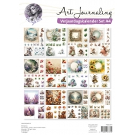 Art Journaling Verjaardagskalender Set A4