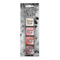 Tim Holtz Distress Mini Oxide Ink Pads 13 ( Tattered Rose - Worn Lipstick - Barn Door - Aged Mahogan