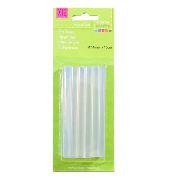 Vaessen Creative - lijmpatronen mini 7,4x100mm 12psc