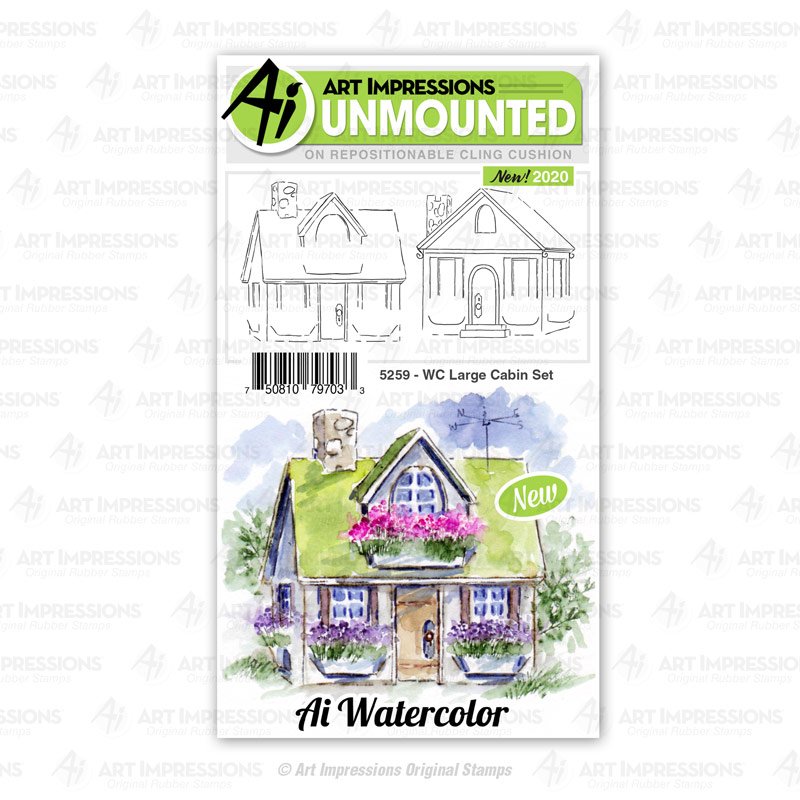 Art Impressions WC Large Cabin Set 5259