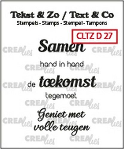 Crealies Clearstamps Tekst & Zo 3x samen
