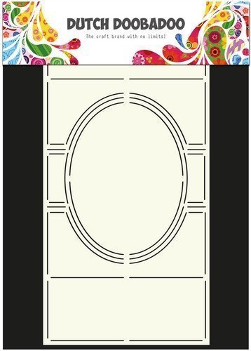 Dutch Doobadoo Dutch Card Art Stencil Swing card 3 ovaal A4