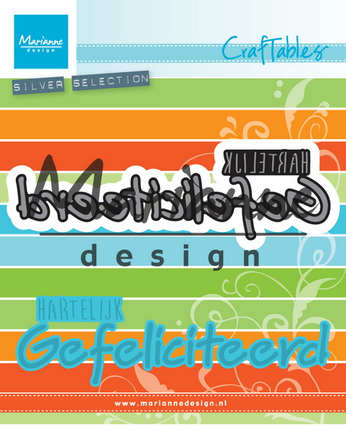 Marianne Design Craftables Hartelijk Gefeliciteerd