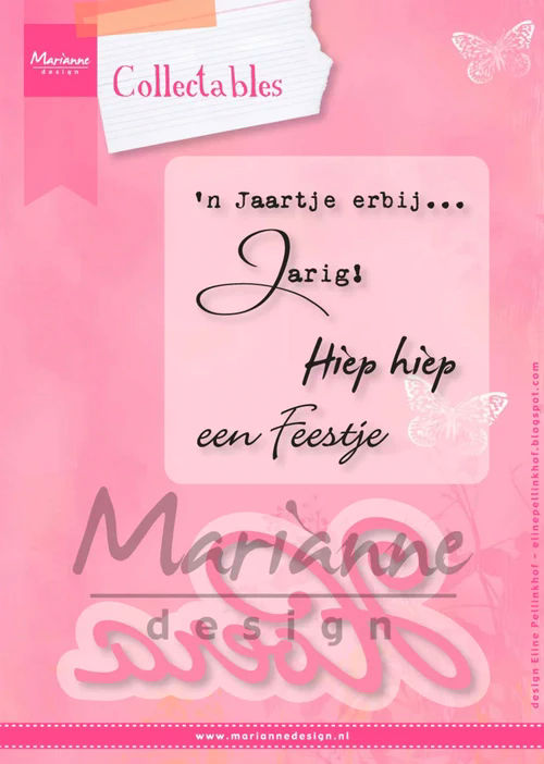 Marianne Design Actiemal Collectable stencil Elines Hoera