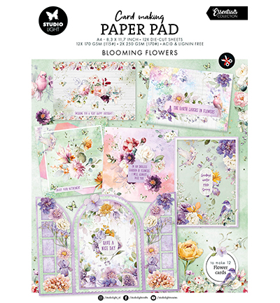 Studio Light Card Making Paperpad - Blooming Flowers