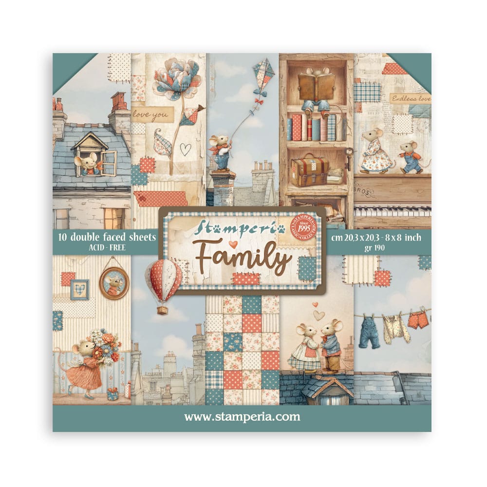 Stamperia - Family Paperpack 20,3x20,3cm