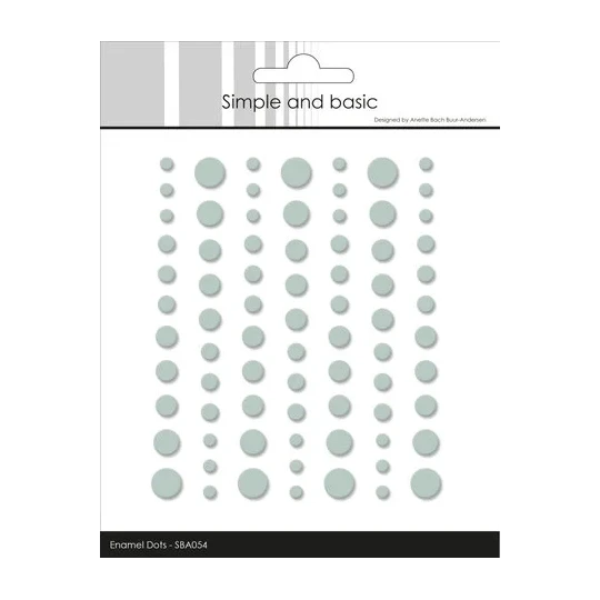 Simple and Basic Matte Enamel Dots Eucalyptus 