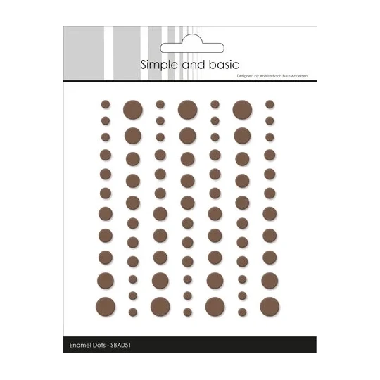 Simple and Basic Matte Enamel Dots Coffee