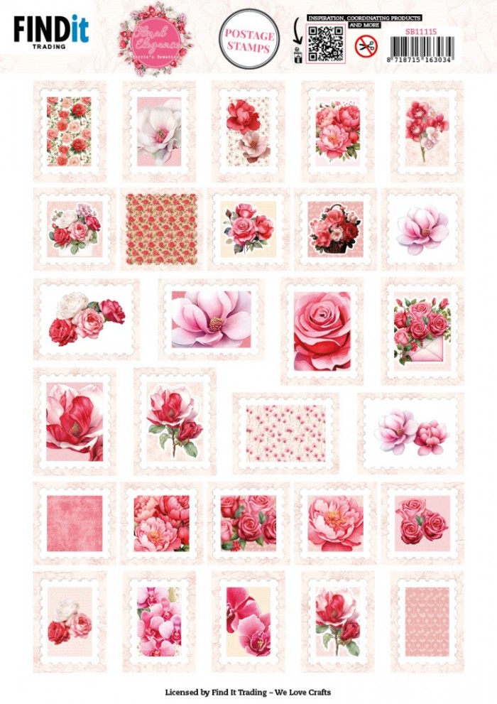 Berries Beauties - Floral Elegance 3D Push Out - Postage stamp