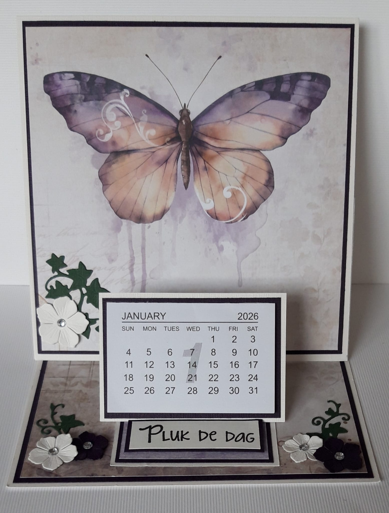 Januari 2026 easelkaart