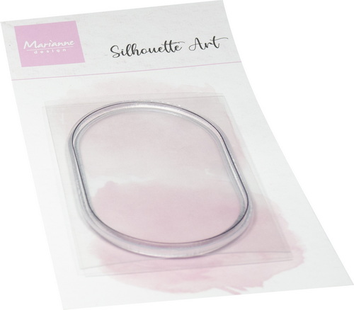 Marianne Design - Clear Stamp Silhouette Art - Oval frame