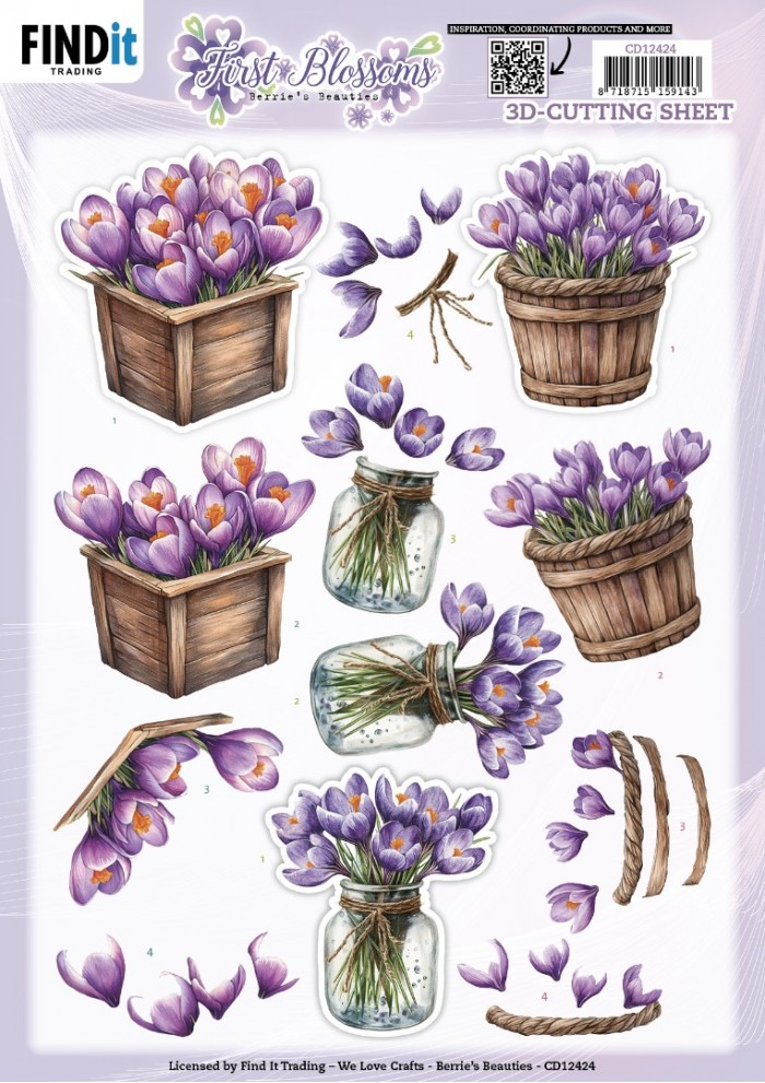 Berries Beauties - First Blossom - 3D knipvel - Crocus Charme
