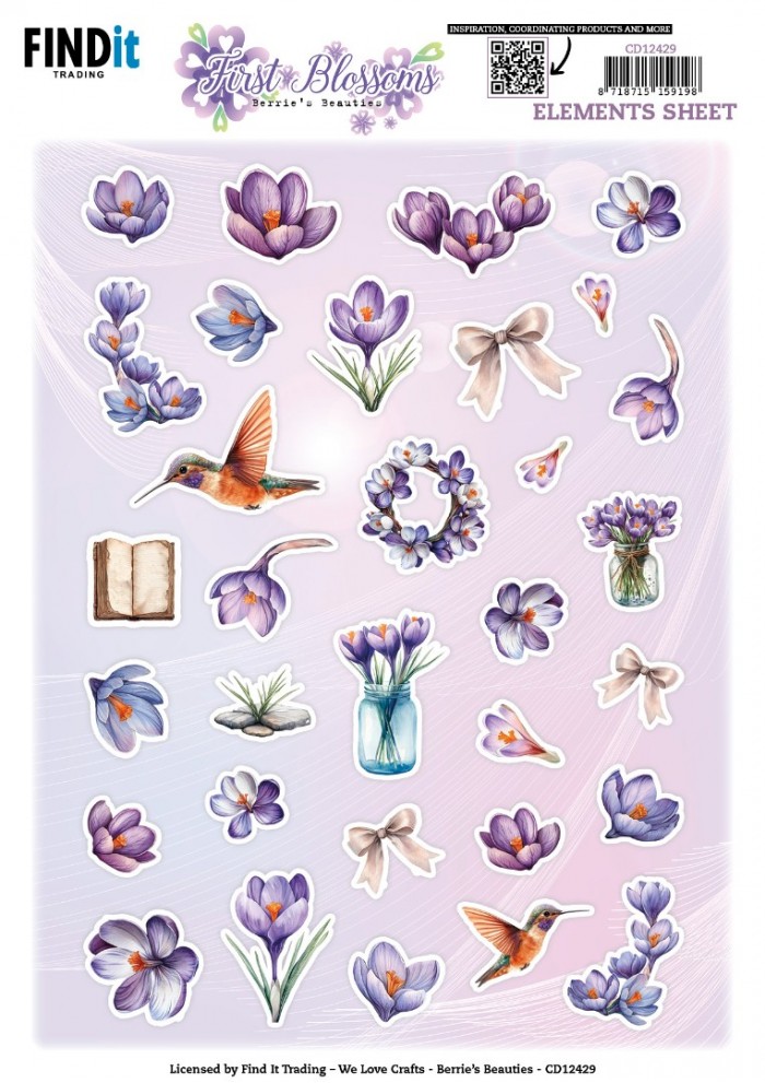 Berries Beauties - First Blossom - 3D knipvel - Small Elements