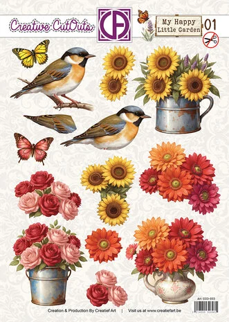 Creatief Art - My Happy Little Garden 01