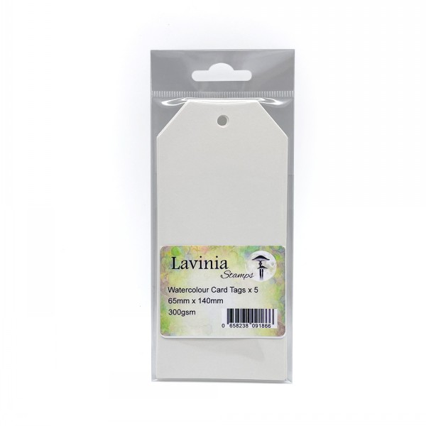 Lavinia - Watercolor Card Tags - 65mmx140mm